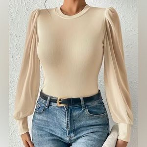 Long Sleeve Slim Bodysuit: Casual Fall & Spring Style, Women's Fashion